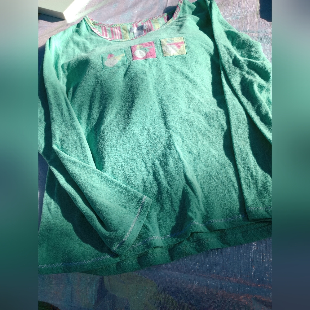 Pink and Minty Green PJ Shirt